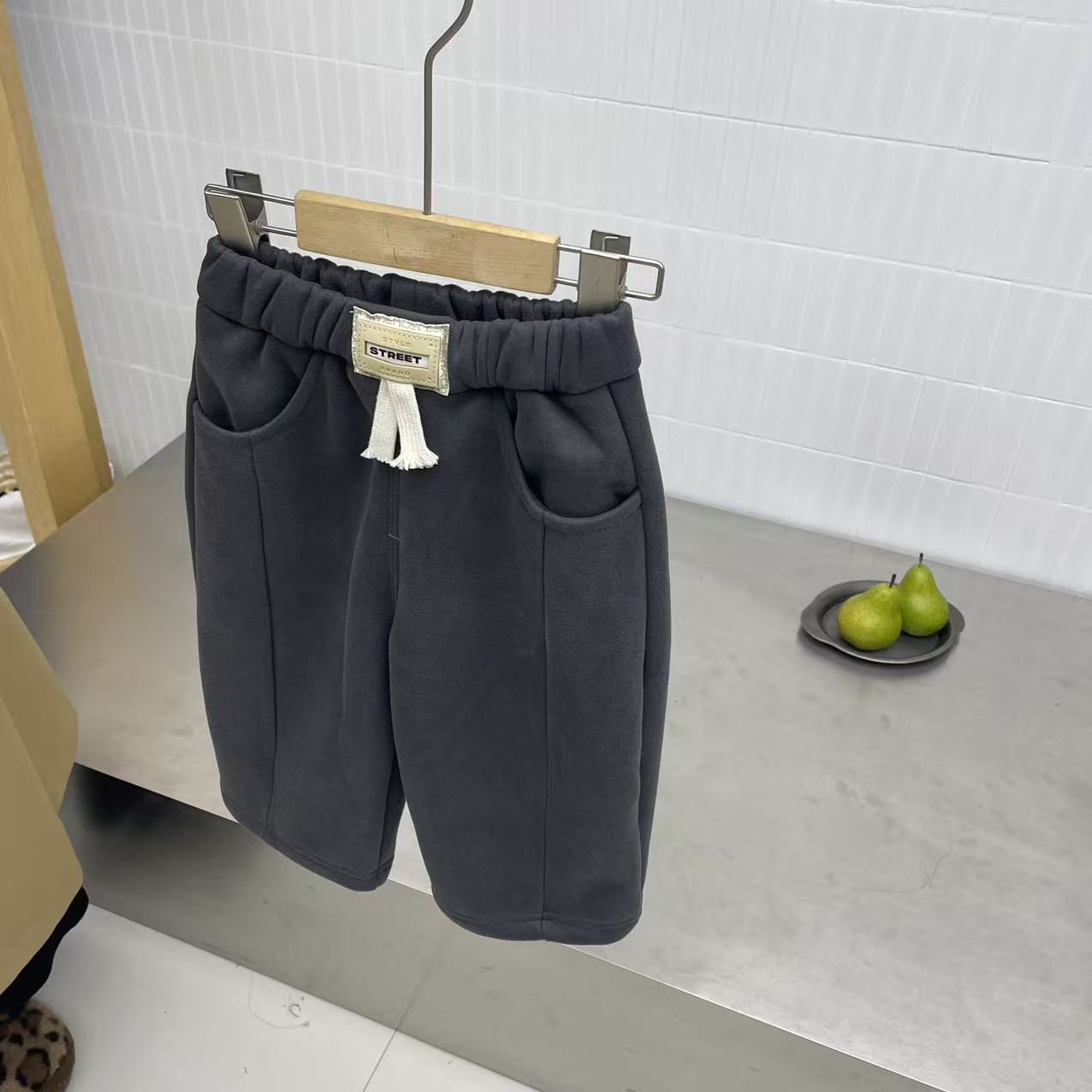 2025秋新品 中小童 时尚韩版休闲裤一体绒TXB25734