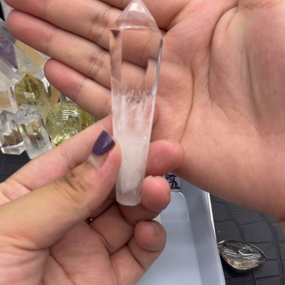 未镶嵌水晶珠宝半成品19 白水晶灵摆