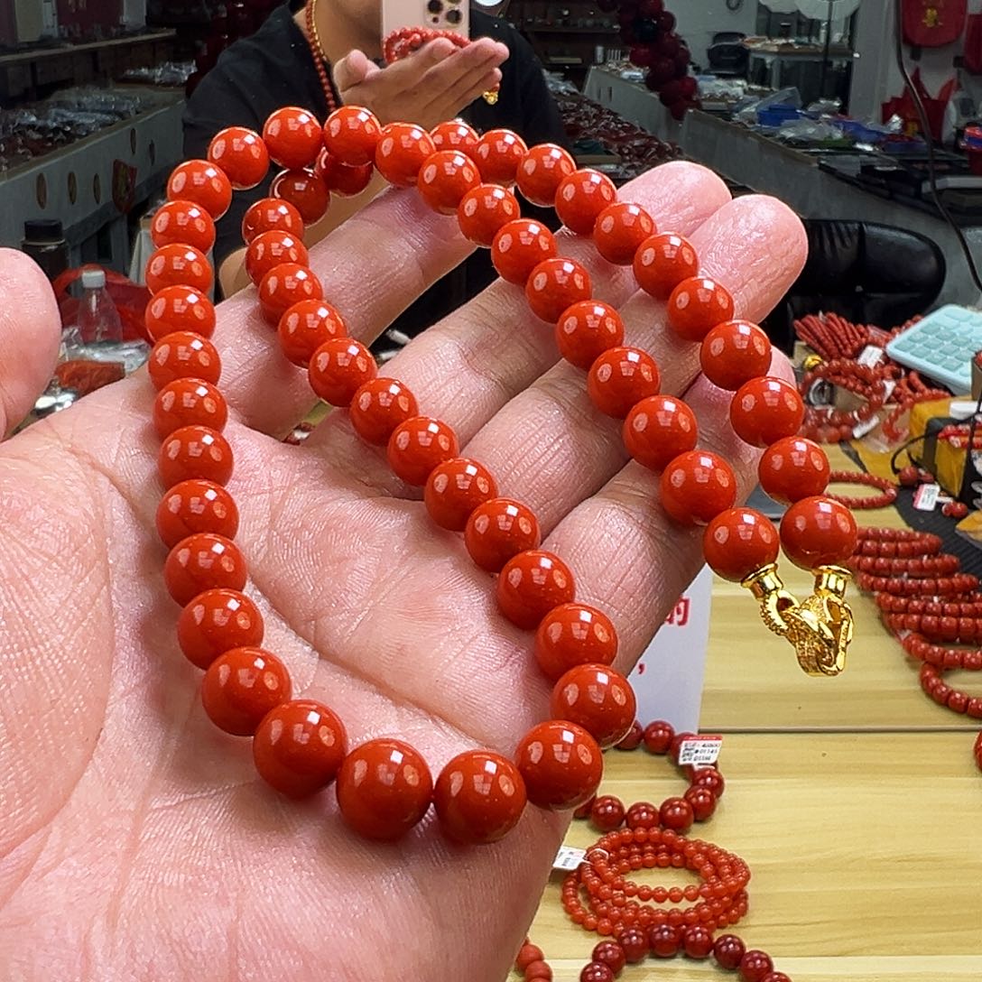 南红玛瑙买合金9mmmm