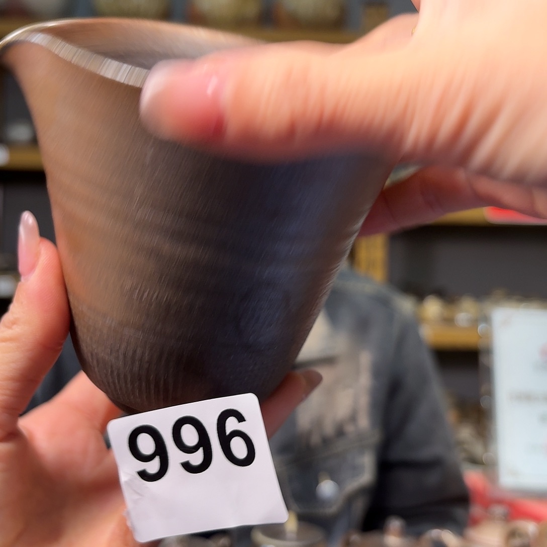 杯坭兴陶柴烧全手工原矿泥料杯