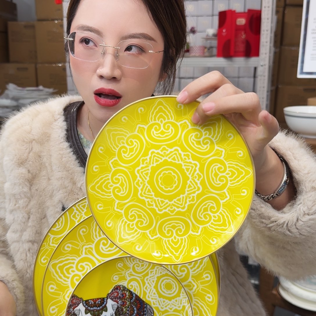 骨瓷高骨6.5英寸盘16cm一个