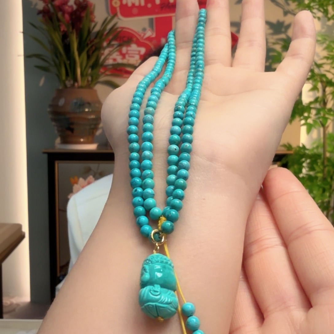 绿松石未镶嵌颈饰