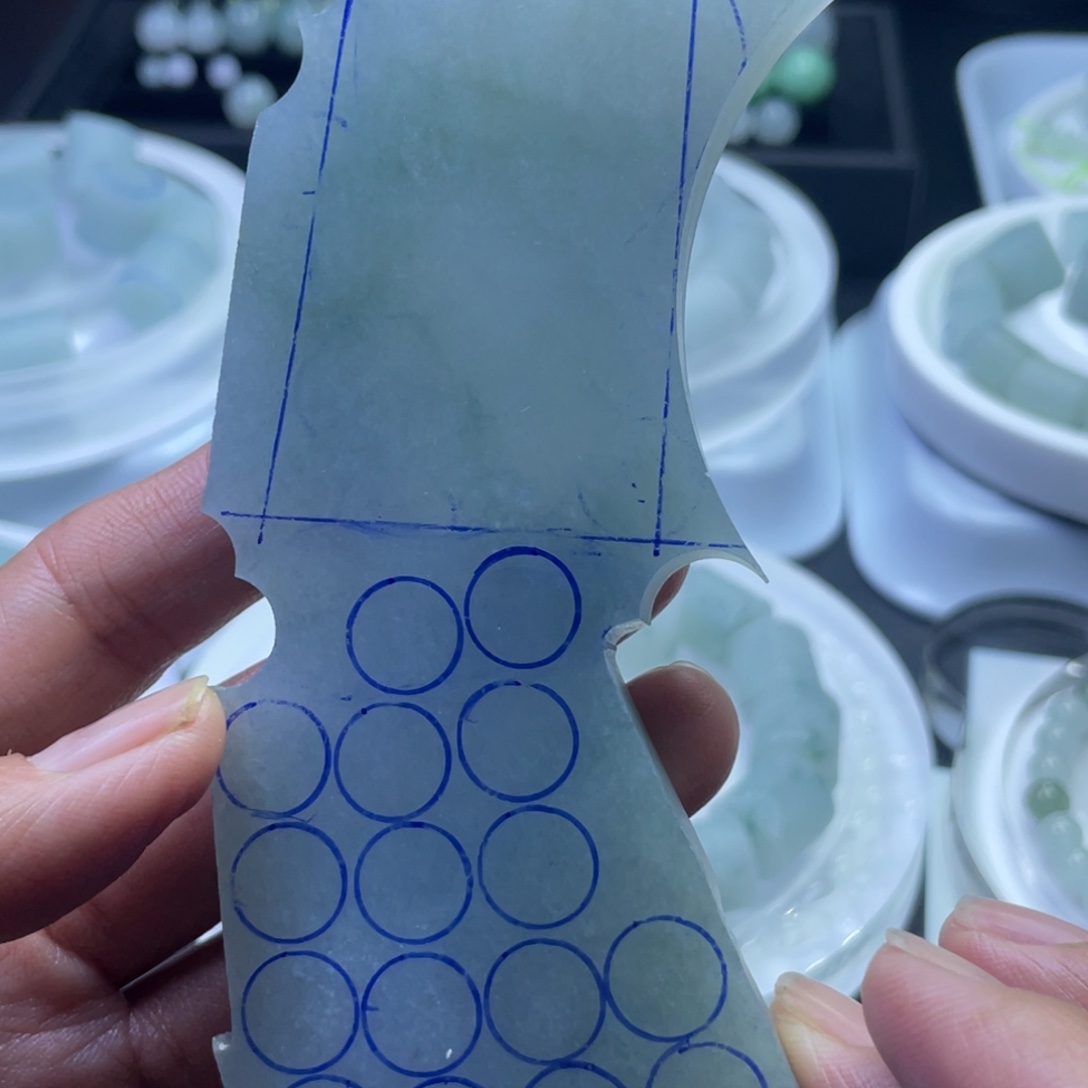 定制翡翠未镶嵌定制包两件