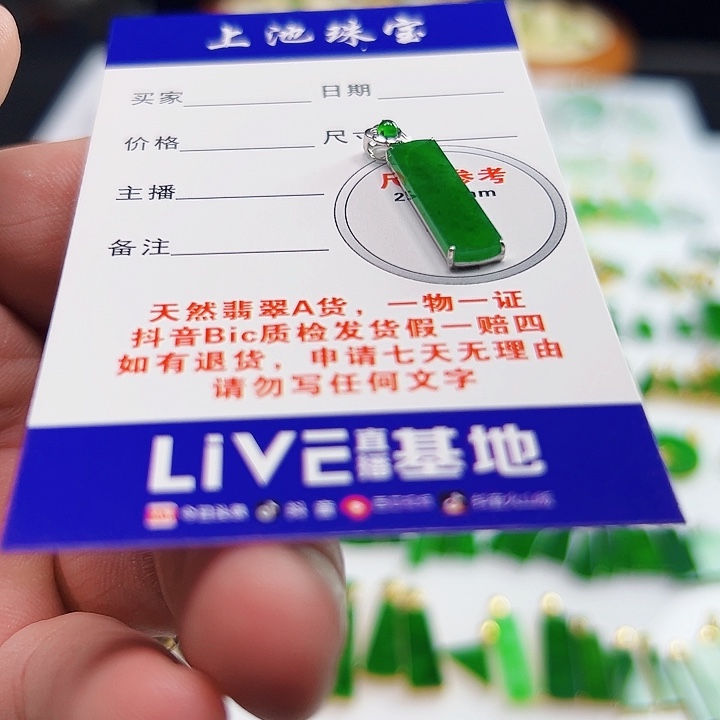 颈饰18K金镶嵌翡翠翡翠