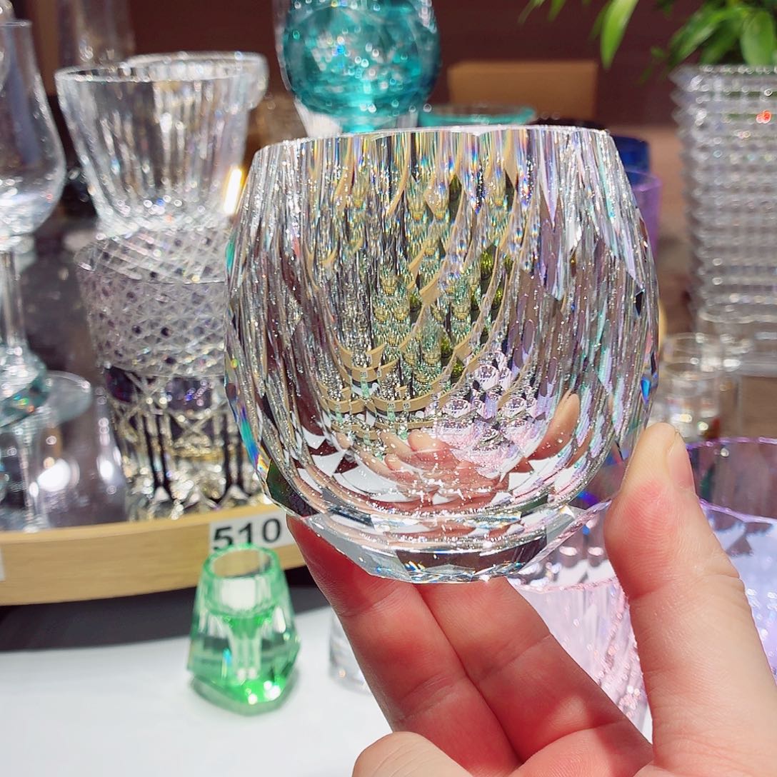 手柄款水晶玻璃威士忌酒杯