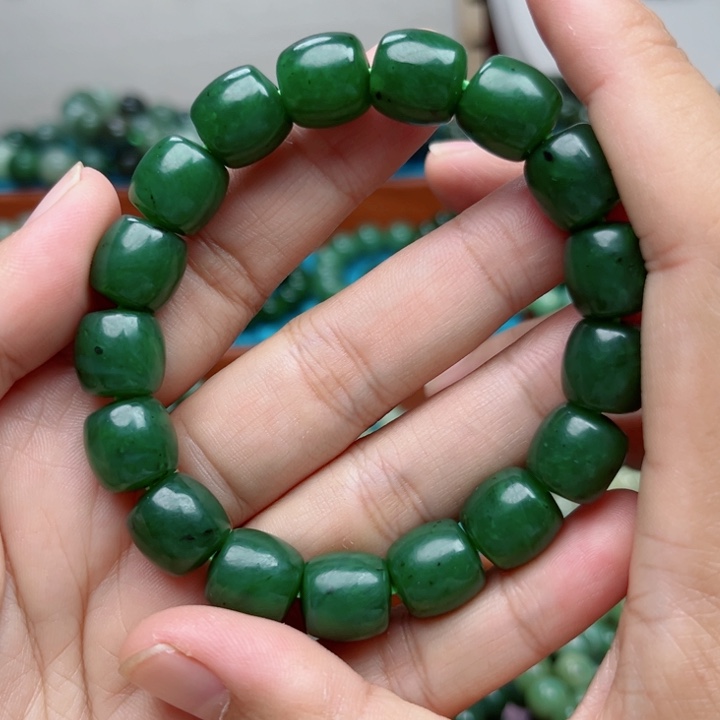 和田玉未镶嵌手链卡12