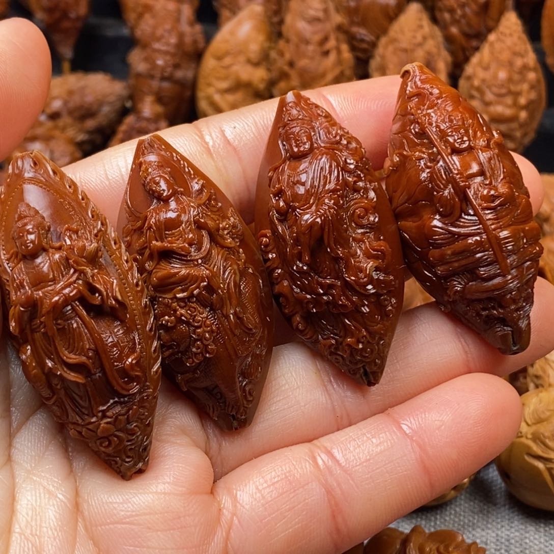 橄榄核手串/手链四大菩萨手串手持 不接定制 15年老料