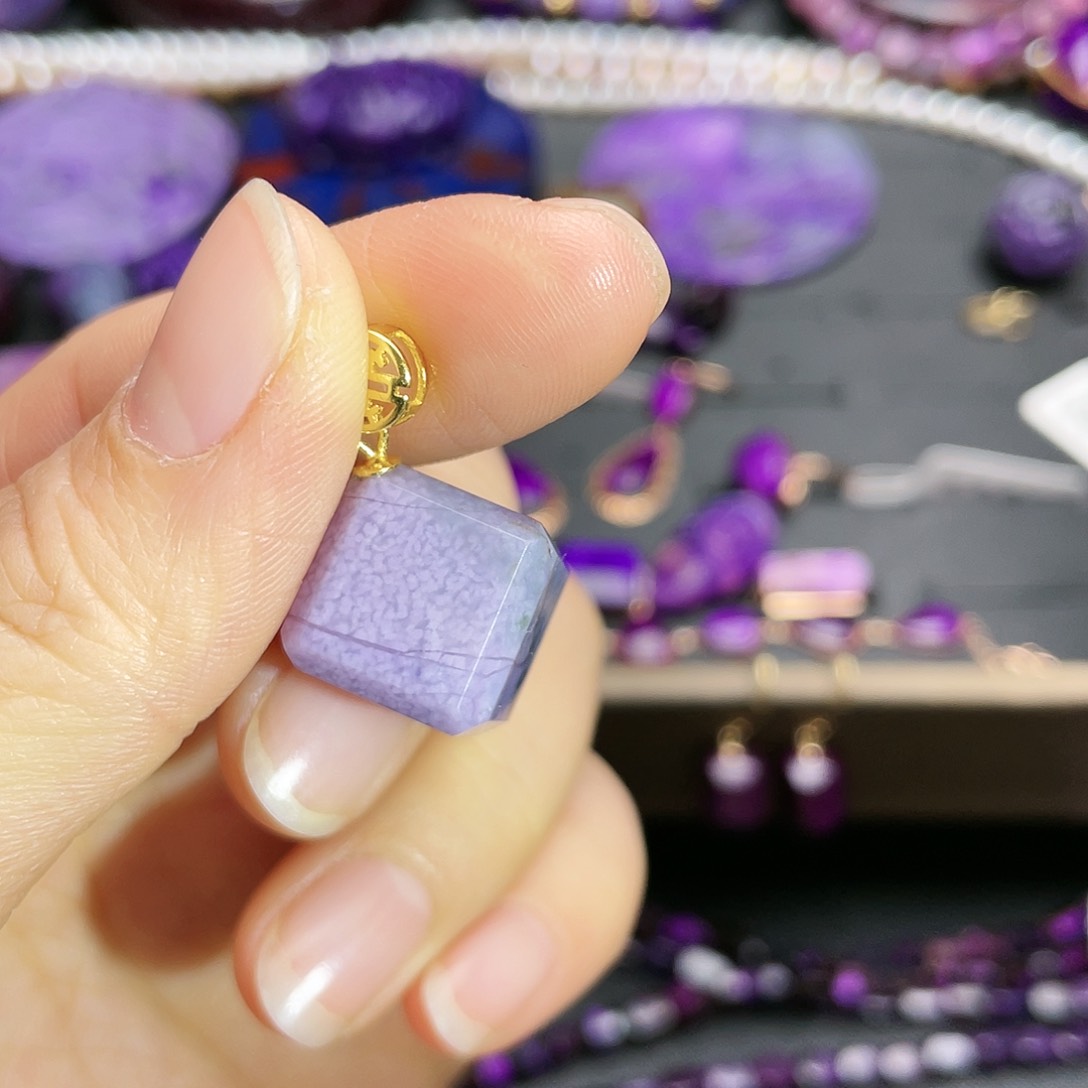 苏纪石（舒俱来）吊坠银S925镶嵌