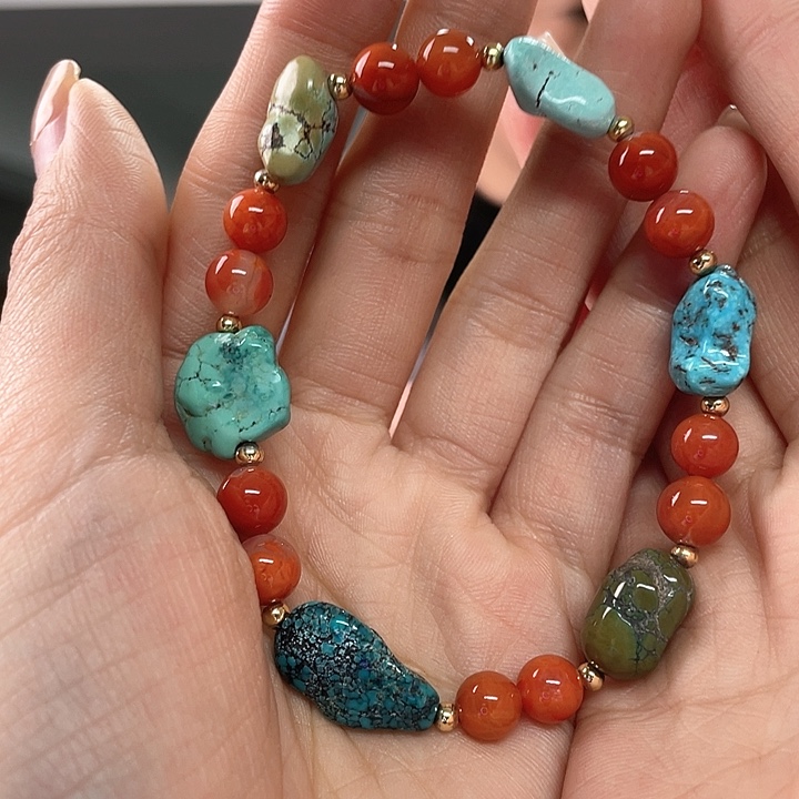 未镶嵌绿松石珠宝奇石