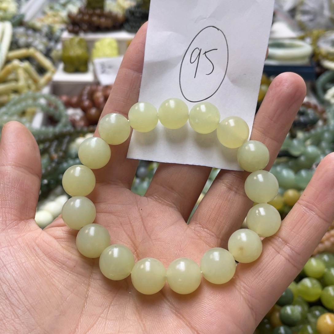 蛇纹石玉手链未镶嵌