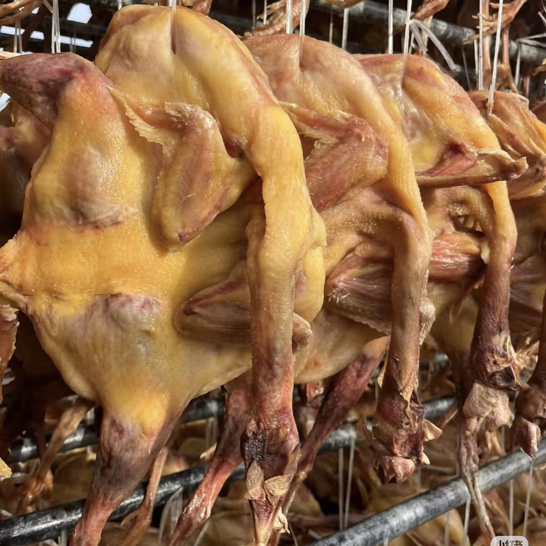 农家散养风干老母鸡风干鸭风干鹅传统腊货咸香味