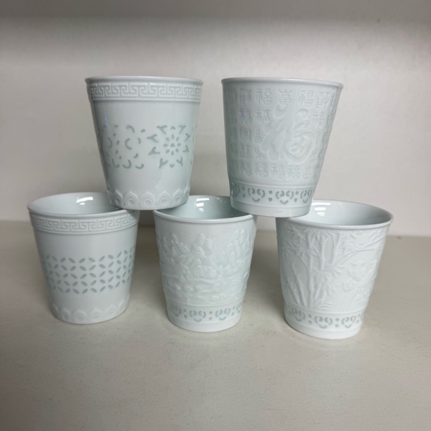 玲珑小可乐杯茶杯景德镇高温陶瓷