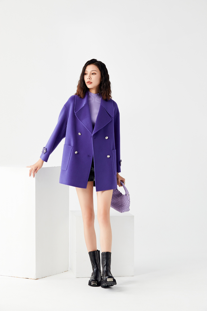 【YANGSHANG】老钱风气质时尚翻领绵羊毛大衣 LB3703