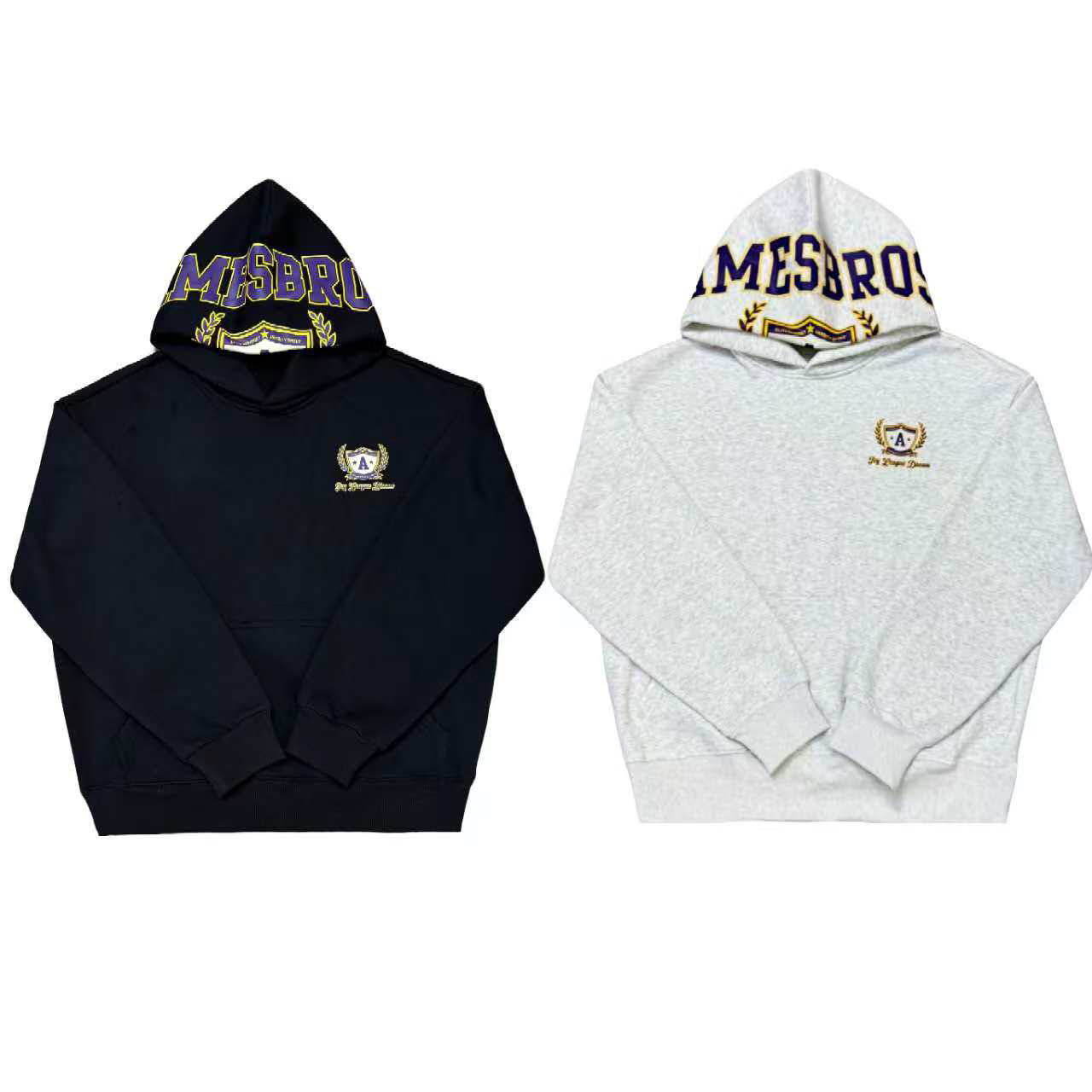 [C]蓝白灰两色加绒潮流NB运动休闲带帽奥粒绒儿童卫衣（暖暖冬日）