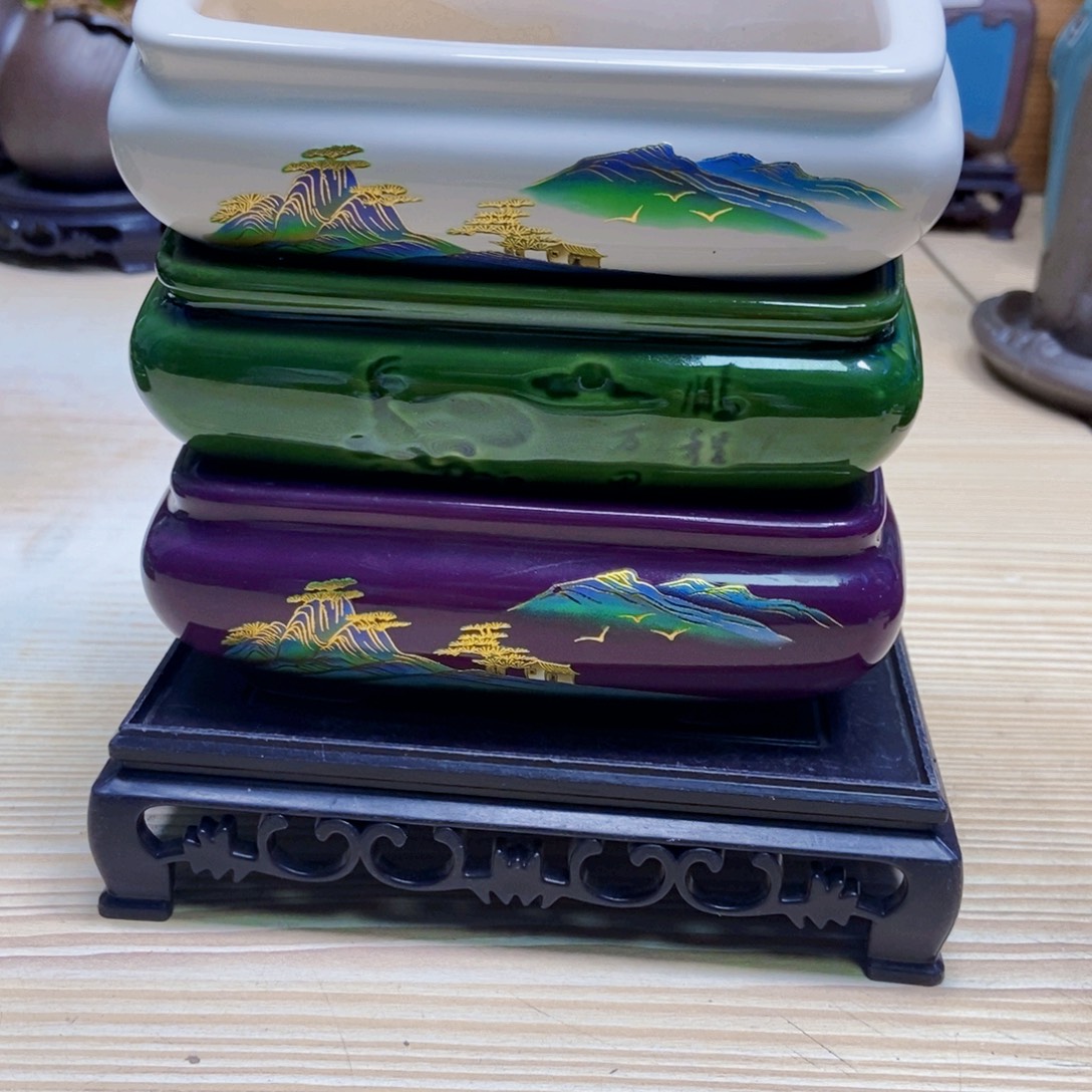 瓷片陶瓷花盆陶瓷艺术