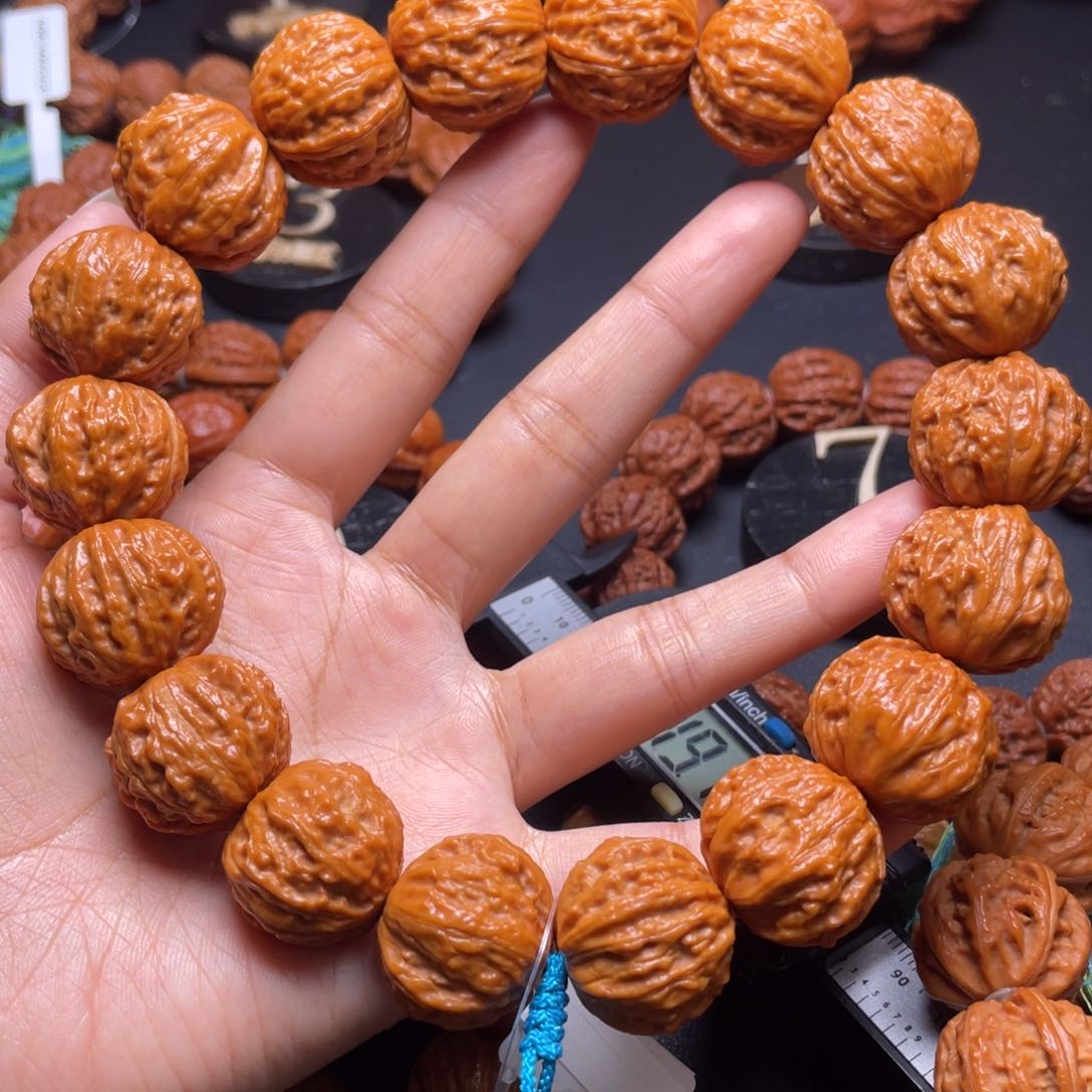 文玩核桃手串微***少磨盘龙袍111