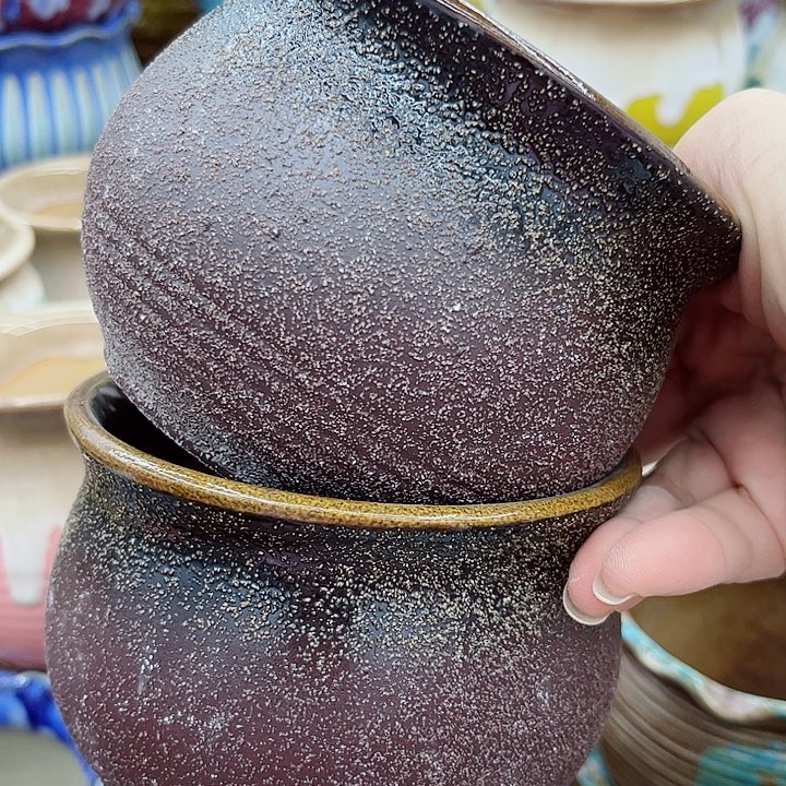 多肉绿植陶瓷花盆9.9包邮，有孔