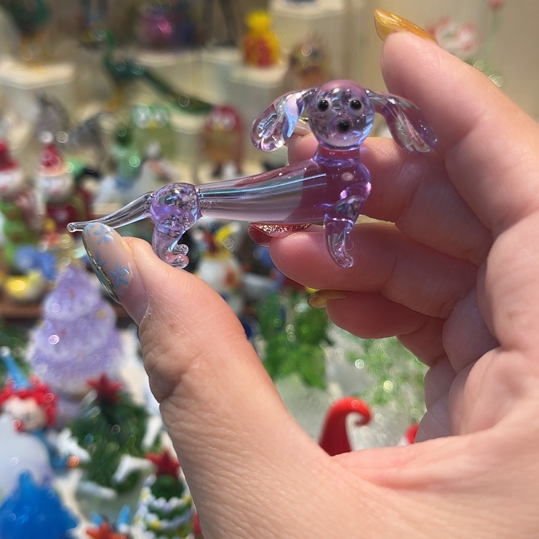 琉璃手工艺品小狗