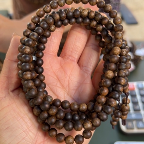 沉香手串紫棋沉水浮14克卡0.6多样性发一条