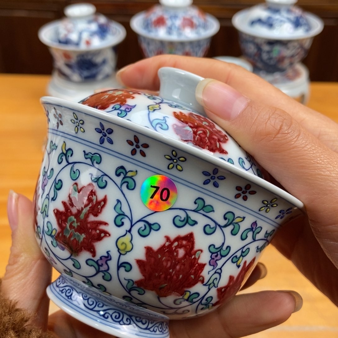 手绘现代茶具非古董