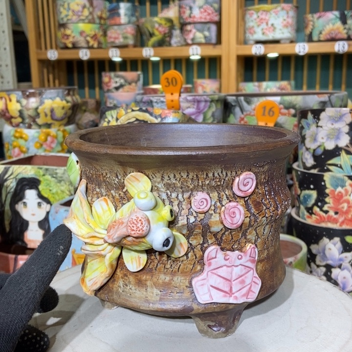 红陶景德镇艺术手绘作品