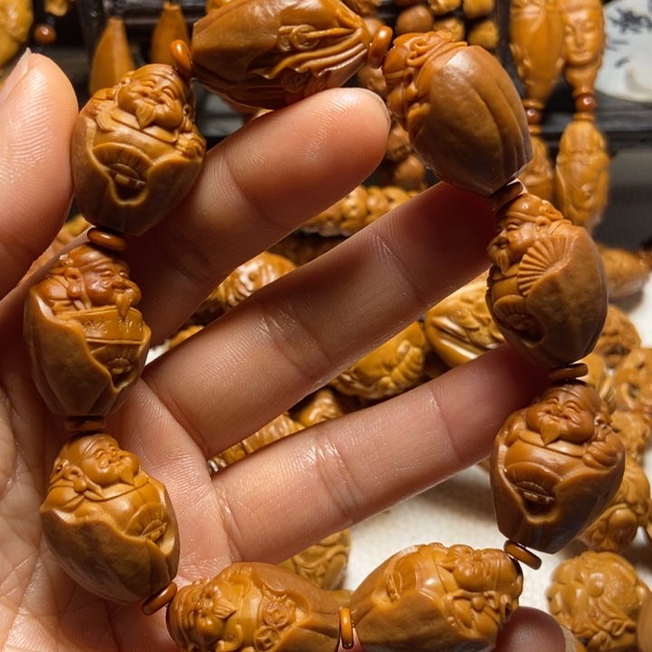 【闪购商品】橄榄核手串/手链包衣财神1.9