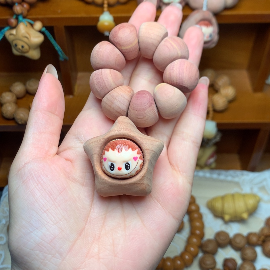 情***气核桃血柏木手捻五角星布布