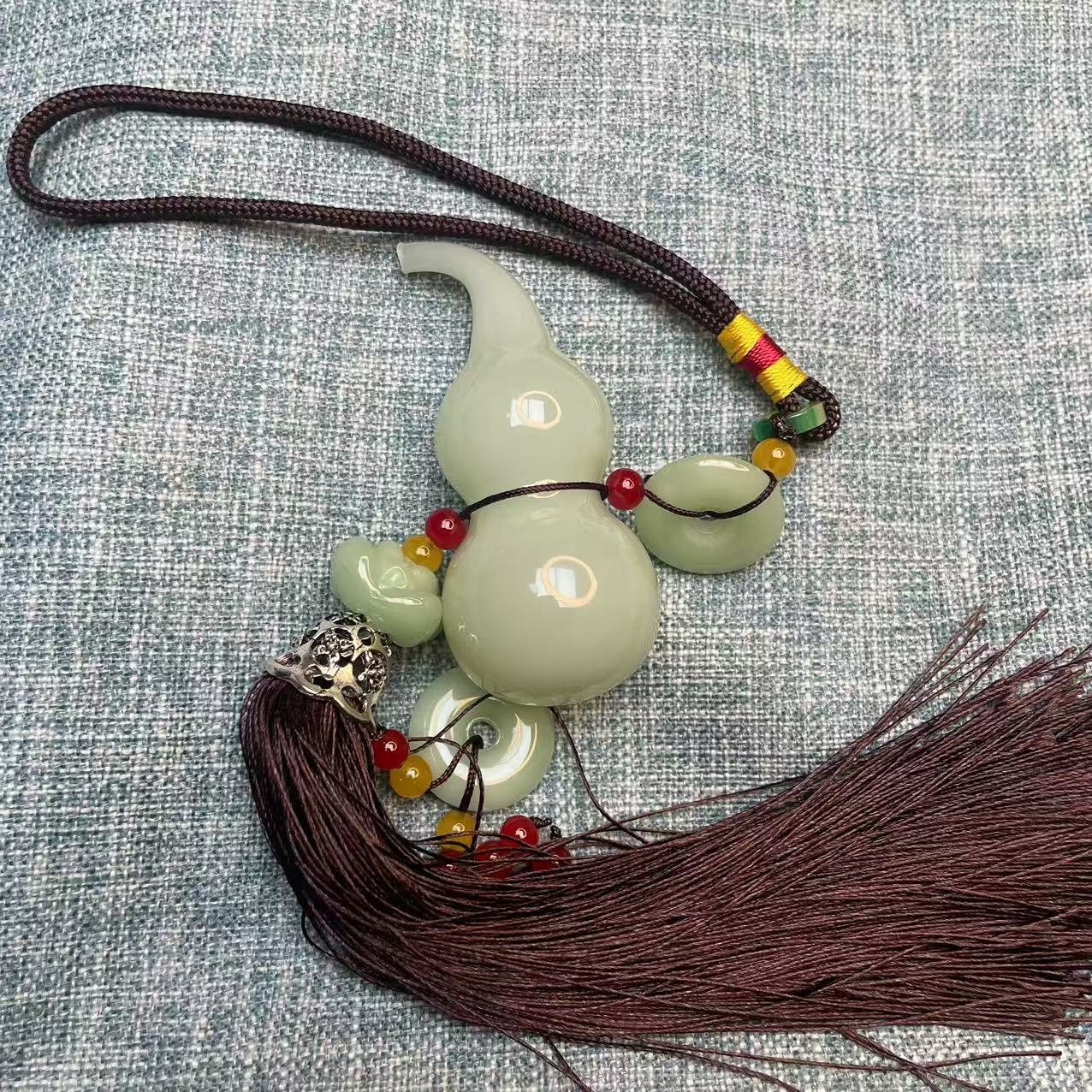   绿葫芦车挂摆件   瑶轩堂精选高端 