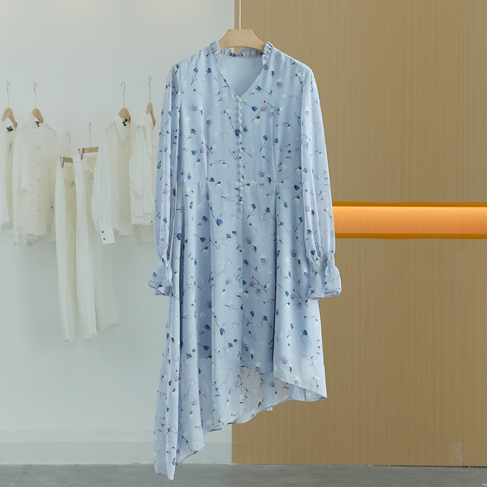 【半价q仓-唐长老自营】货号90737女装新款长袖连衣裙A42-80