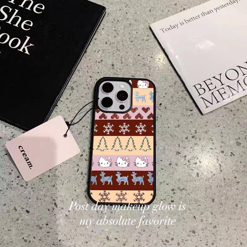 新款韩风雪花圣诞树滴胶手机壳16适用苹果17pro小米15/14/civi3/4