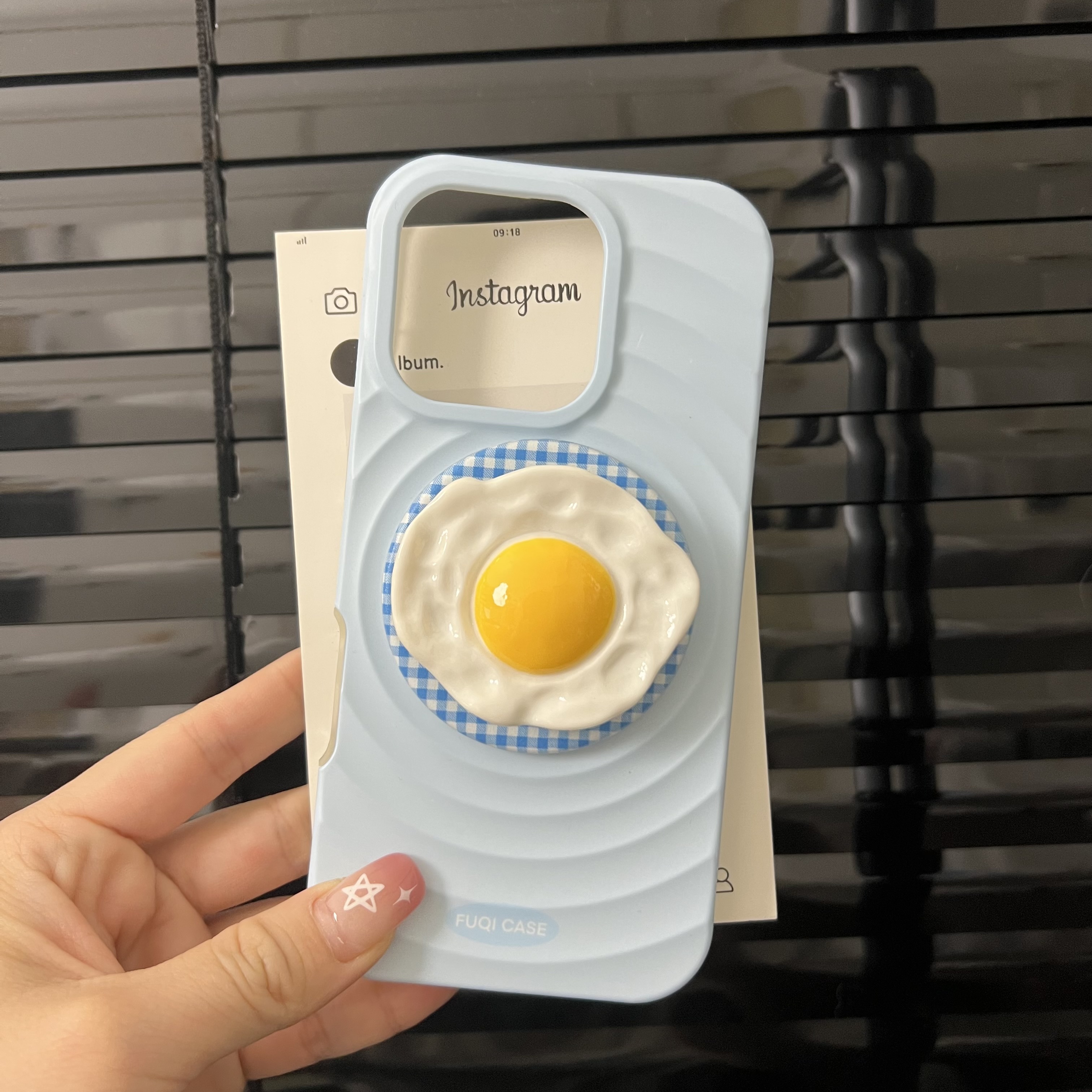 ins风波漾手机壳二合一菲林壳新天蓝磁吸支架适用iPhone16/15pro