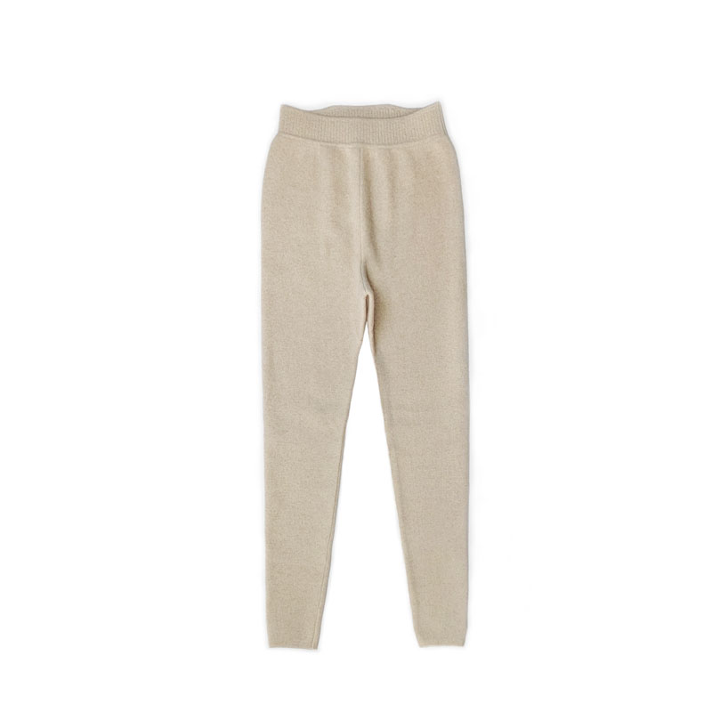 100纯山羊绒加厚女打底裤