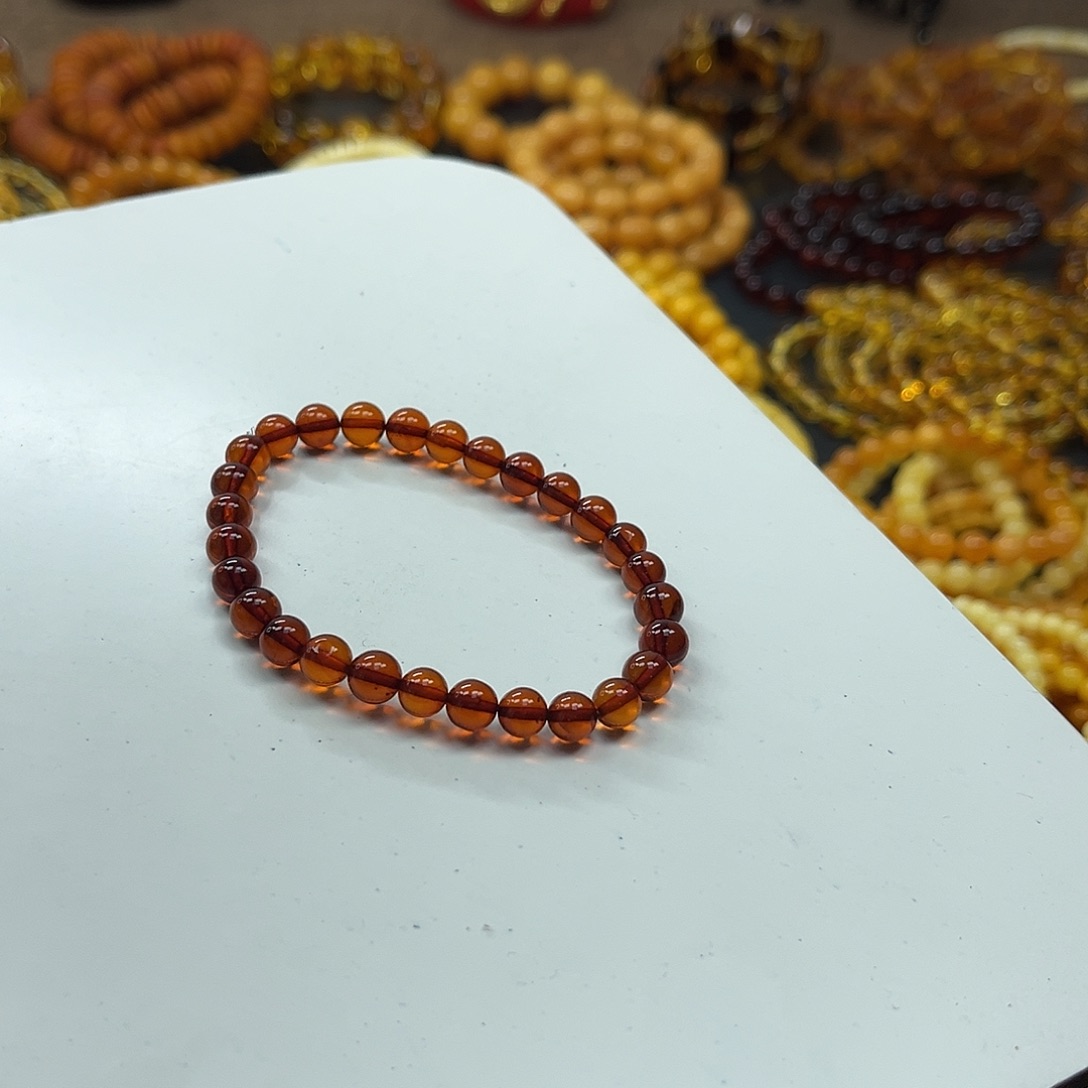 蔡***）琥珀未镶嵌手串琥珀手串