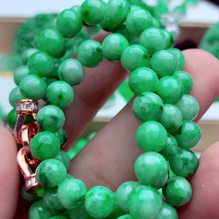 翡翠未镶嵌毛衣链