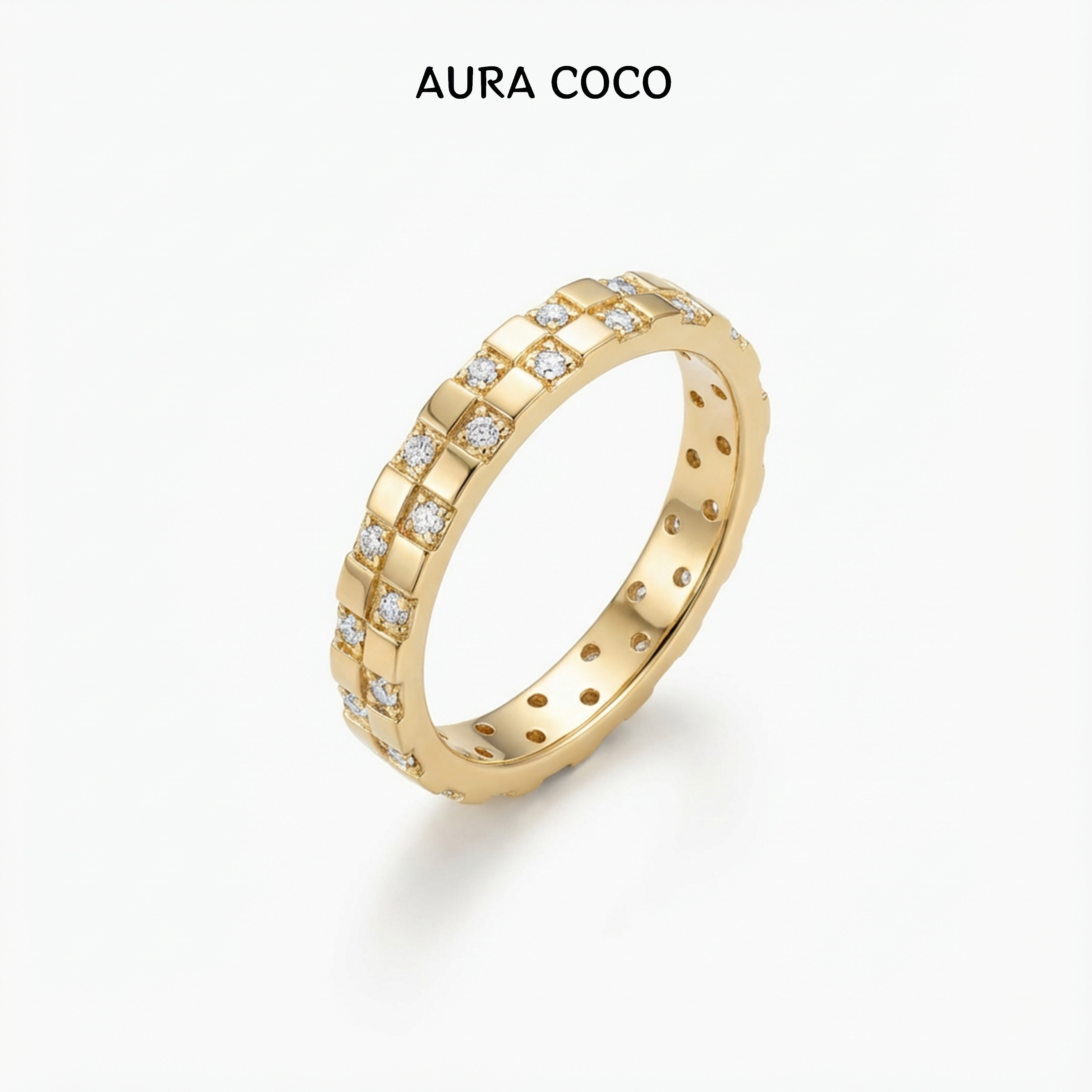  COCO高定 镀K金 简约设计感圆形泡泡戒指FXSR3146