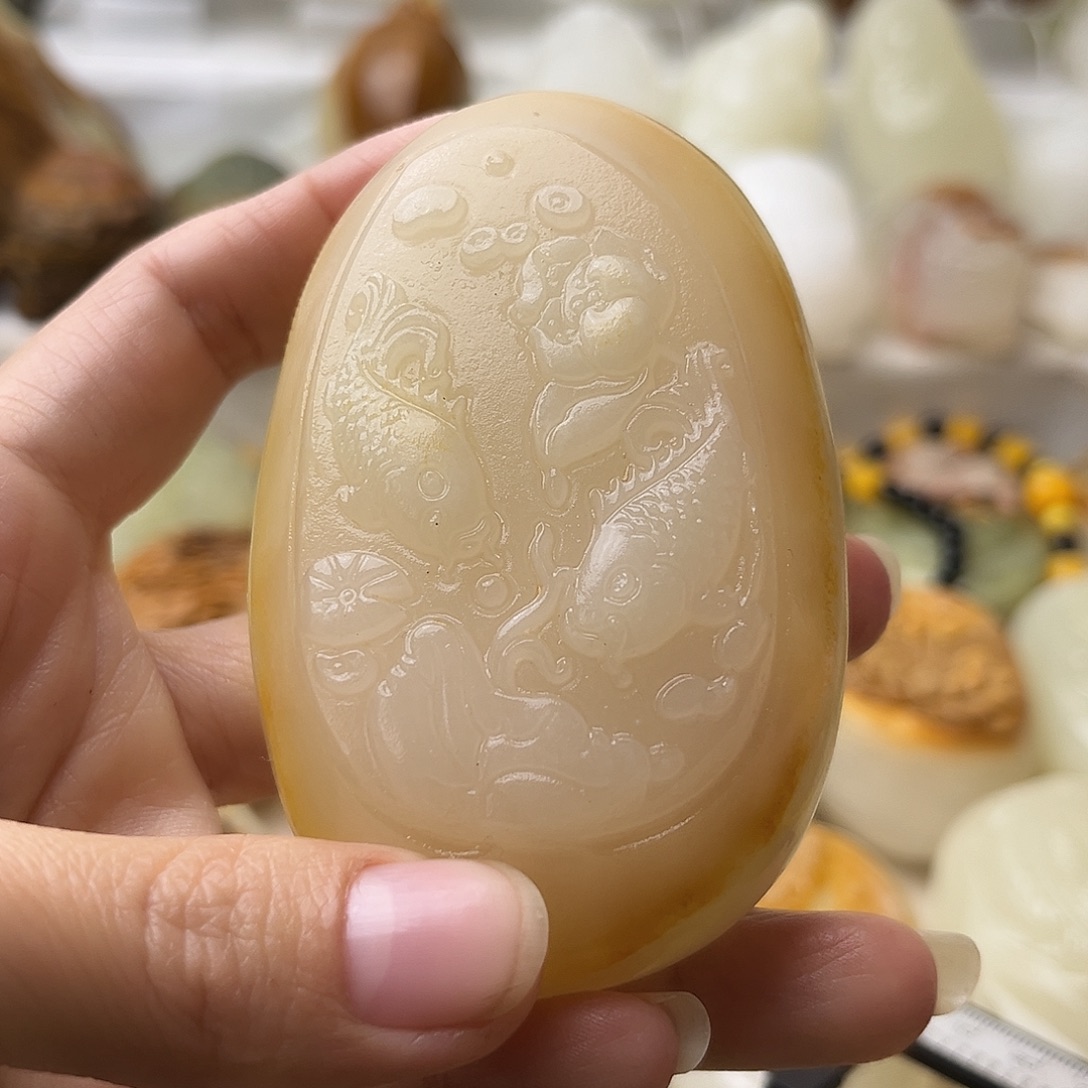 石材古青石不退换鱼