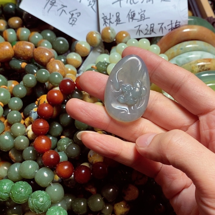 蛇纹石玉手链未镶嵌