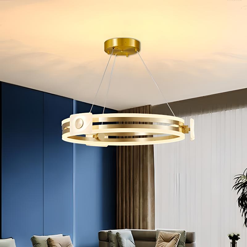 XBD8034-6#三色48W吊灯D600H100【不包安装】库存尾货（三楼）