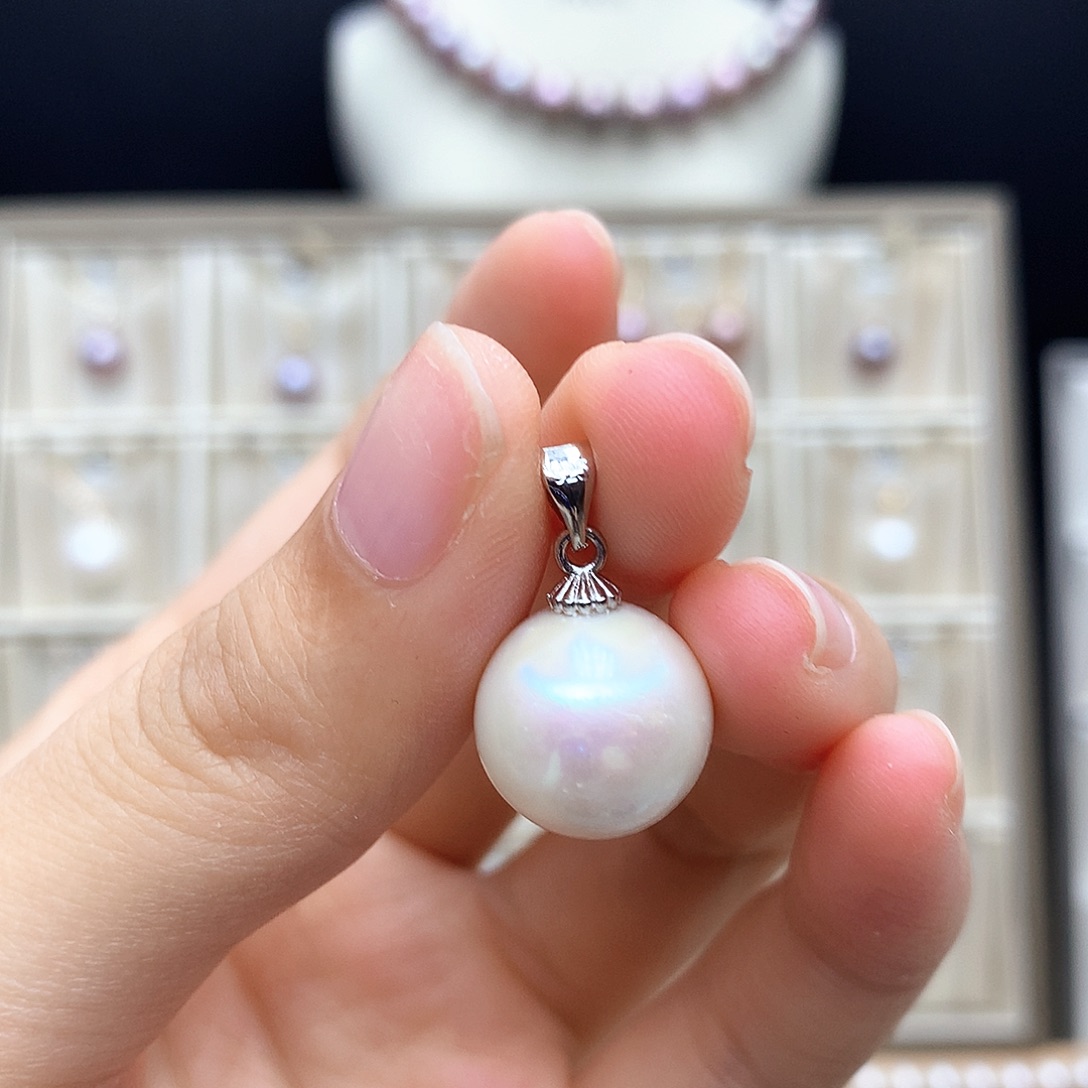 颈饰合金淡水珍珠