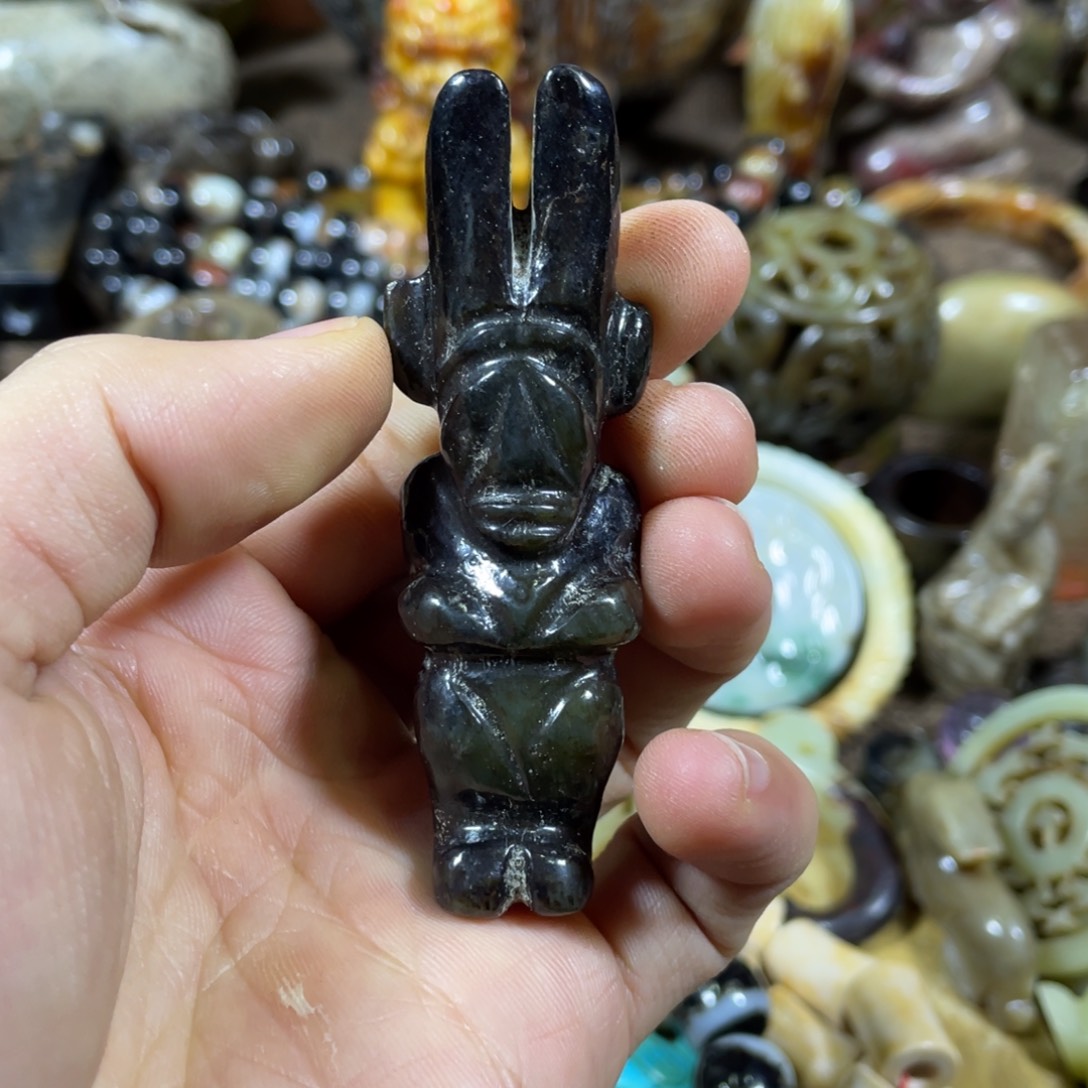 和田玉未镶嵌吊坠(不含链)