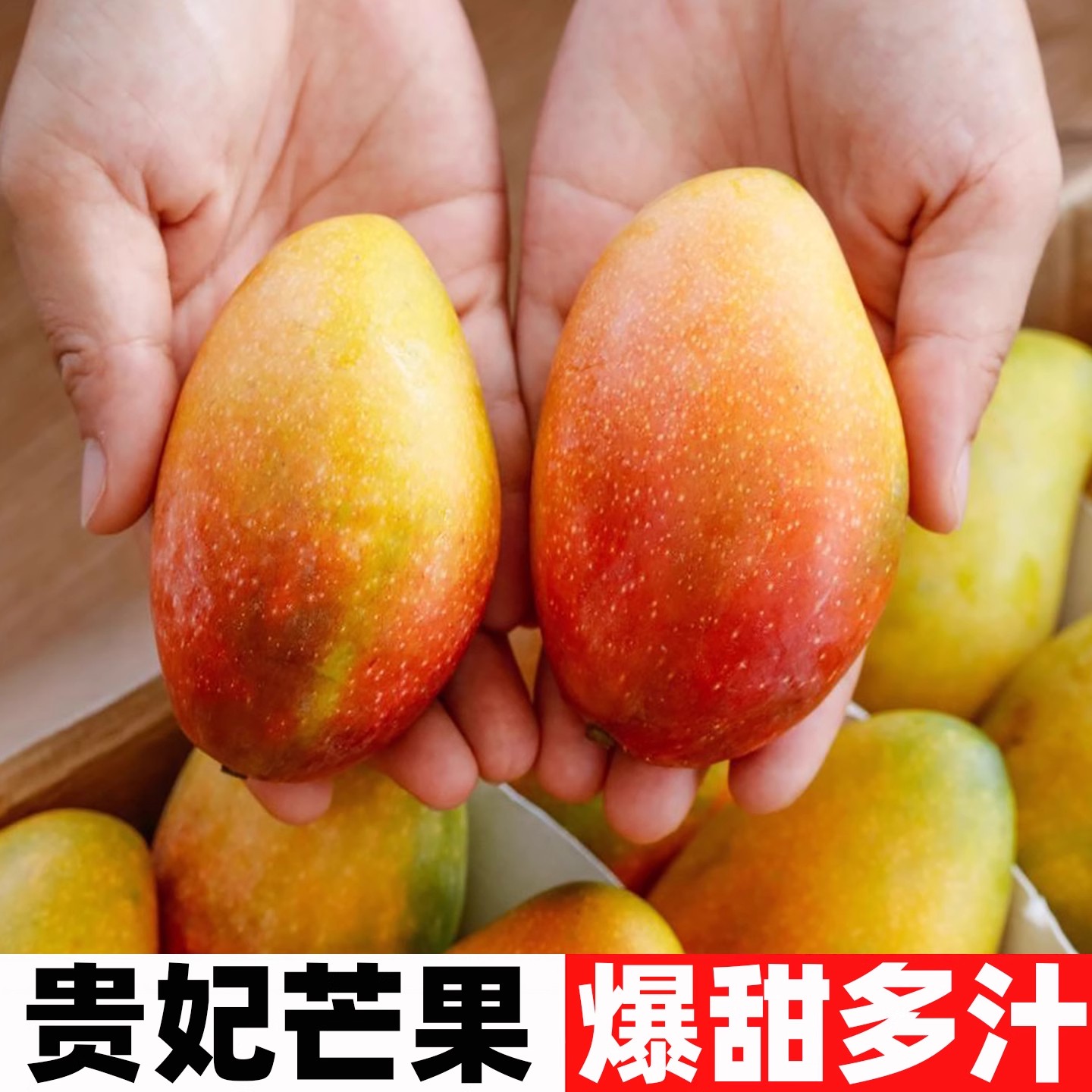 Q广西百色贵妃芒中果芒果新鲜采摘催熟芒果应季水果香甜
