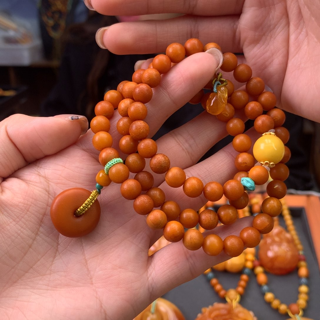 未镶嵌蜜蜡手串天然