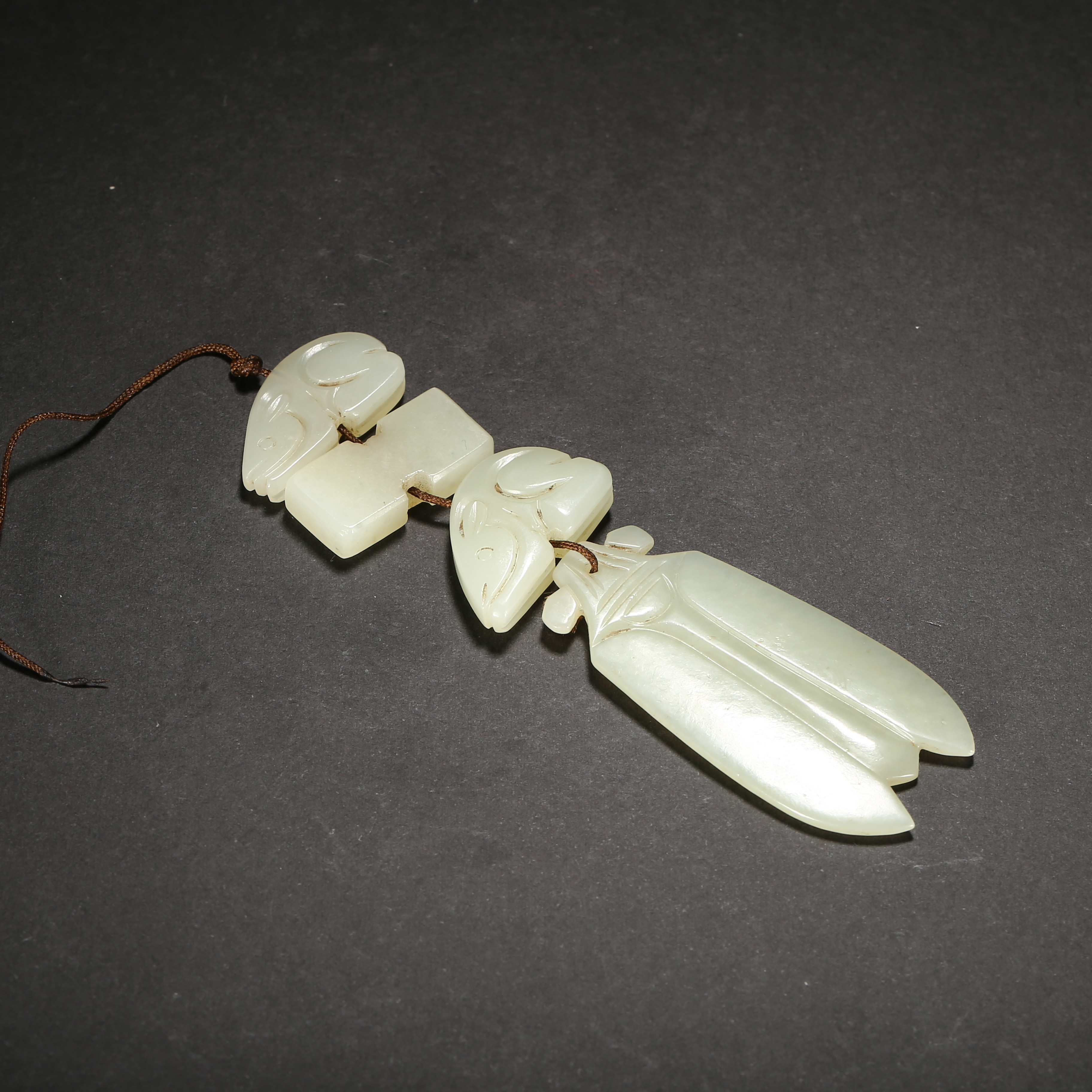 清代*玉串饰/WBLB25927111/和田玉【北京文博】