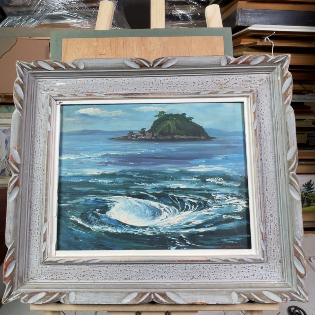 中古框画不退不换框子有磕碰