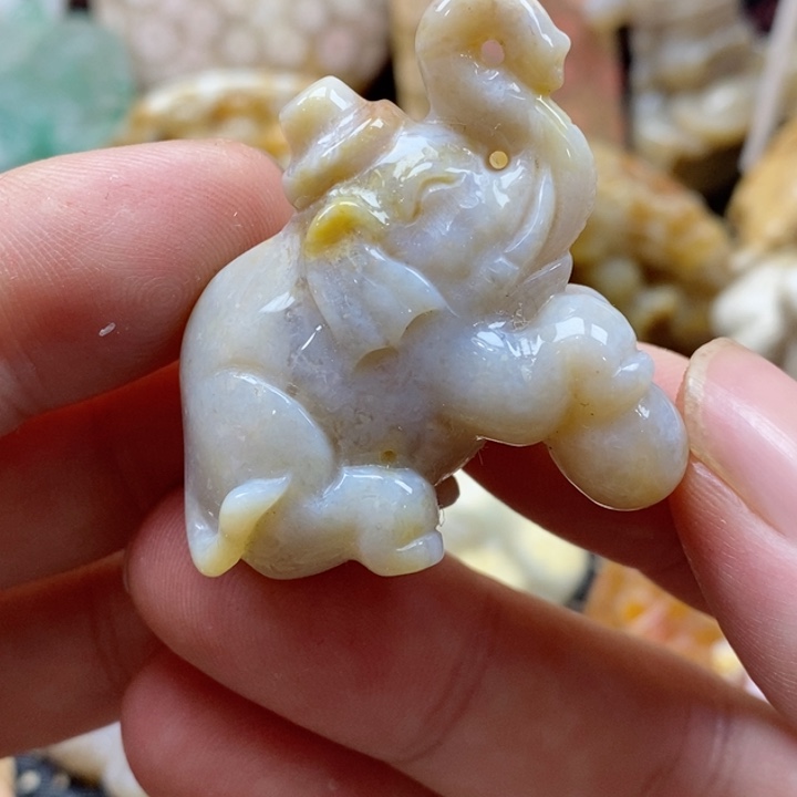 硅化珊瑚（珊瑚玉）颈饰未镶嵌