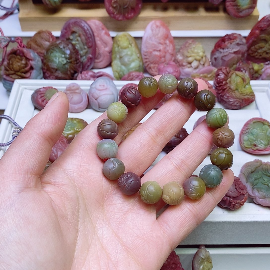 玛瑙/玉髓盐源玛瑙手链未镶嵌