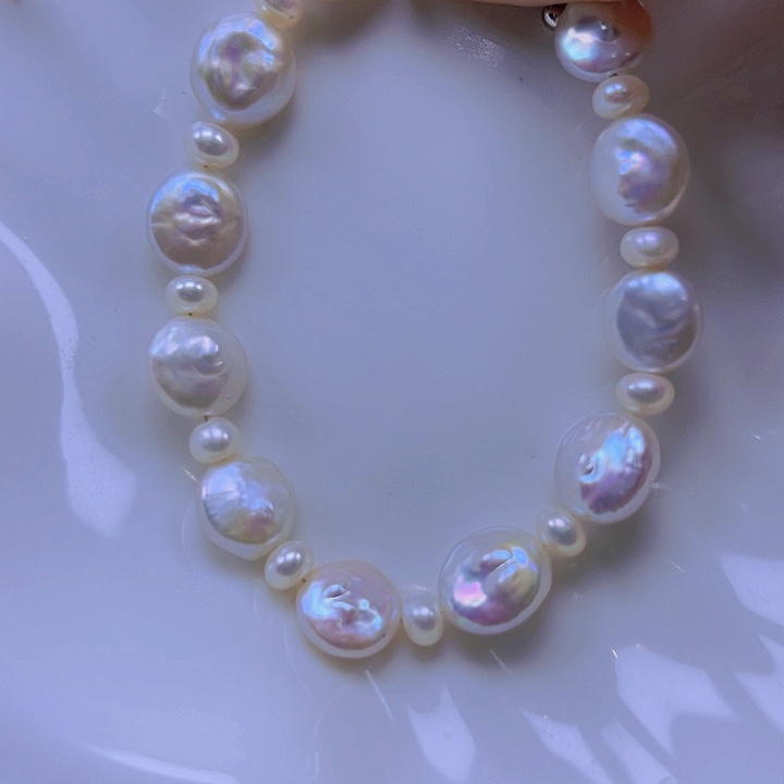 淡水珍珠手绳合金