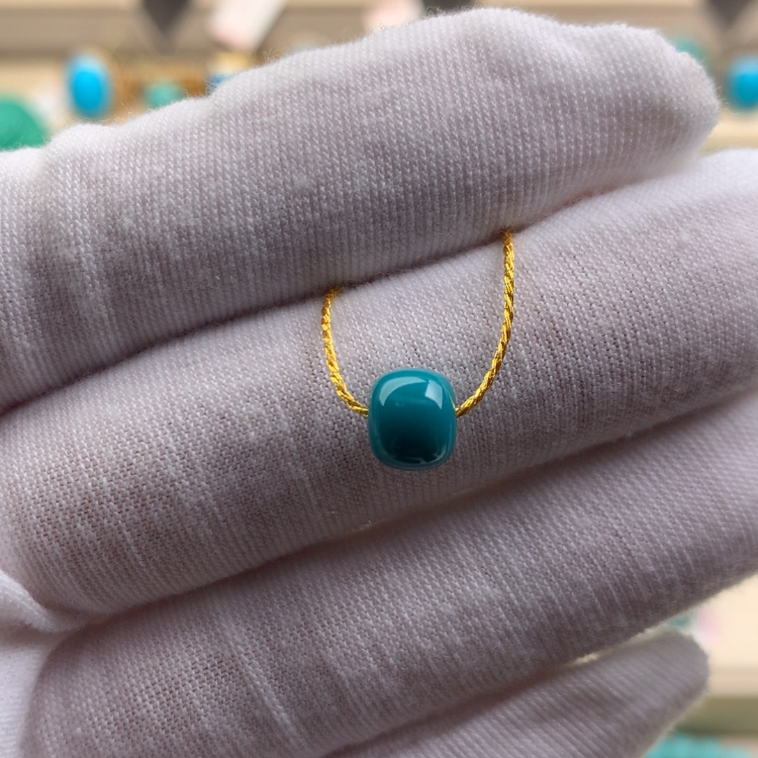 未镶嵌绿松石珠宝奇石7.1*6