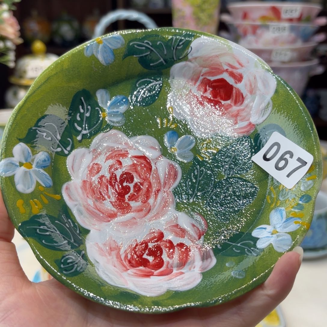 瓷片景德镇手绘高温釉下彩陶瓷茶具