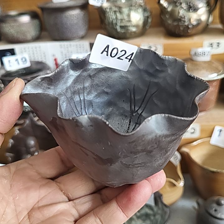 紫砂茶杯柴烧纯手工024